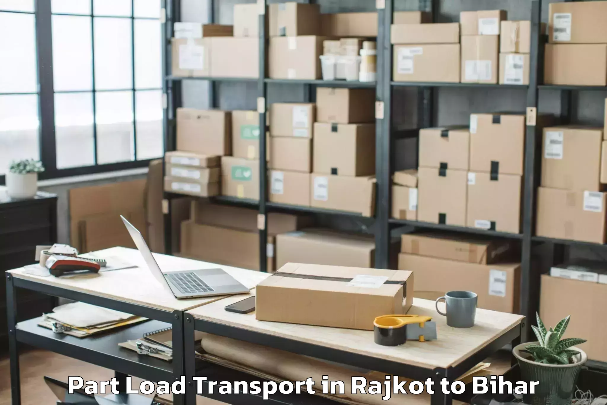 Professional Rajkot to Barhiya Part Load Transport